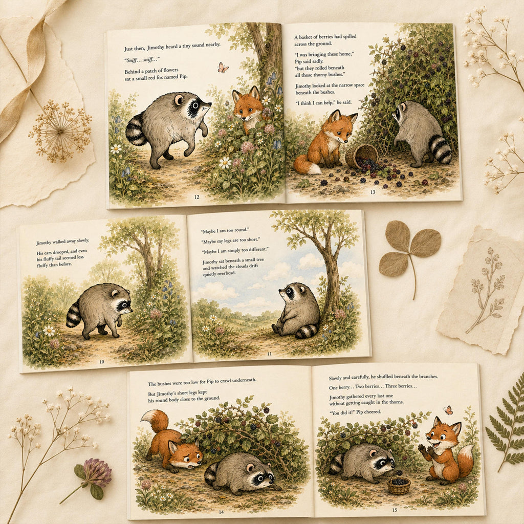 Personalized Jimothy Raccoon Story Book, Seattle Raccoon Children's Book, Woodland Animal Tale, Viral Raccoon Gift, Custom Kids Keepsake