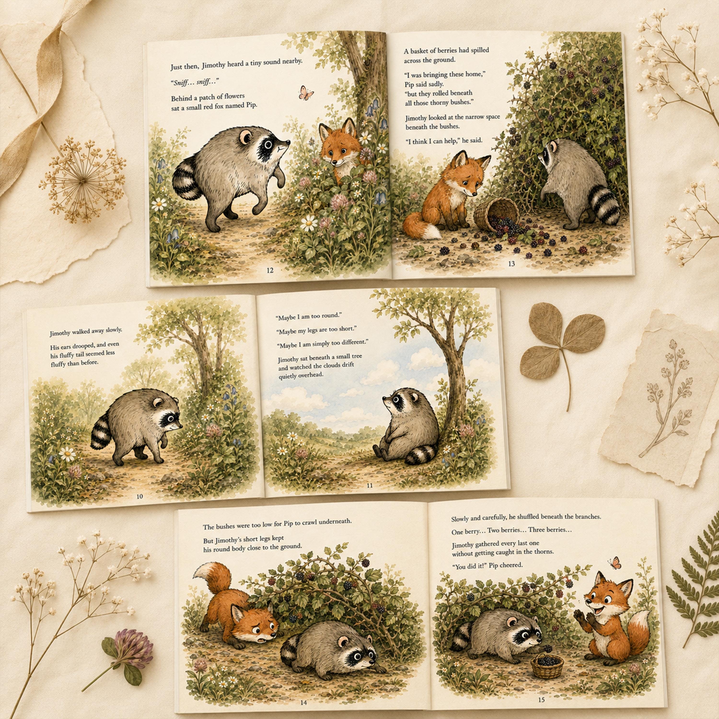 Personalized Jimothy Raccoon Story Book, Seattle Raccoon Children's Book, Woodland Animal Tale, Viral Raccoon Gift, Custom Kids Keepsake